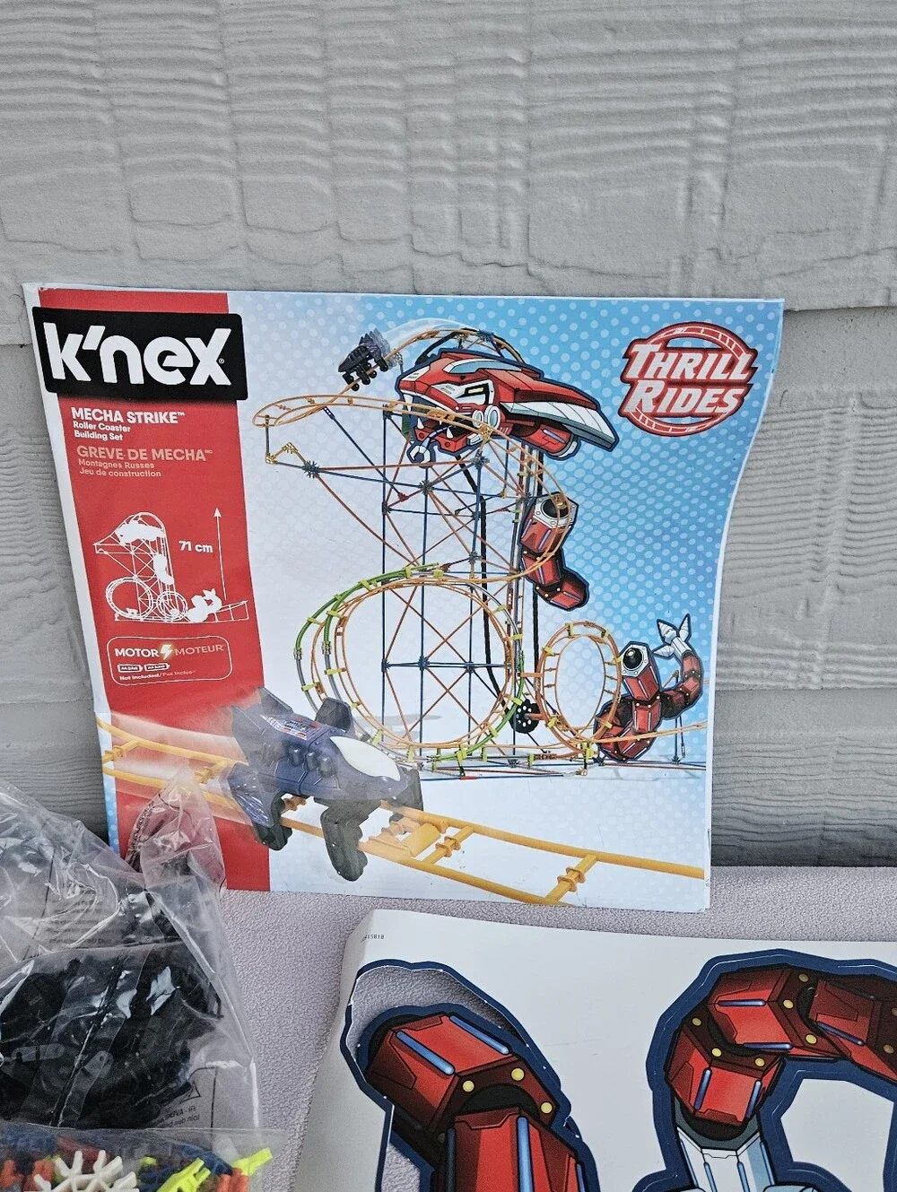 K'NEX Mecha Strike Thrill Rides Roller Coaster Building Set 577pcs